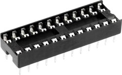 econ connect ICF24 / 7 Podstawka pod układy scalone Wymiary siatki: 7.62 mm Ilość styków: 24  1 szt.