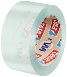 Taśma samoprzylepna tesafilm® eco &amp, crystal – przezroczysta folia samoprzylepna wykonana z materiału PET pochodzącego z recyklingu – odporna na rozdarcie, o dużej sile klejenia Taśma samoprzylepna tesa tesafilm® Eco & Crystal 59035-00000-00 ECO & CRYS