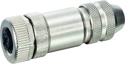 Złącze M12-gniazdo, samoekranowane. Zacisk śrubowy 5-bieg. maks.0,75 mm powierzchni 6-8mm Złącze niekonfekcjonowane czujnika/aktuatora Murr Elektronik 7000-13401-0000000, 1 szt.