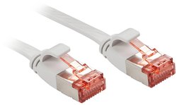 Kabel LAN LINDY 47551, 1 szt., RJ45, CAT 6, U/FTP, 1.00 m, szary