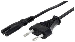 kabel sieciowy zasilający econ connect NK8SW1,2  czarny 1.2 m