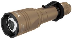 Ciepła latarka taktyczna Armytek Doberman Pro Magnet USB Sand Warm 2 w 1 z ładowaniem magnetycznym Latarka ArmyTek Dobermann Pro Magnet USB Sand Warm F07501WS 1400 lm