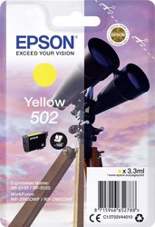 Epson atrament T02V4, 502 tusz oryginalny  Żółty C13T02V44010