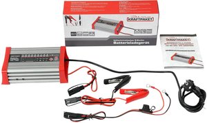 W Pełni Automatyczny Prostownik Do Akumulatora Z Funkcją Kempingową Prostownik automatyczny Dino KRAFTPAKET 136320, 230 V, 12 V