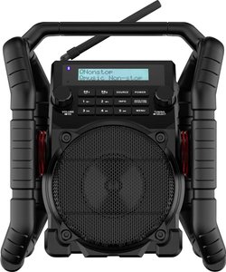 Radio na budowę PerfectPro UBOX500R DAB+, UKW funkcja ładowania akumulatora, wstrząsoodporny czarny