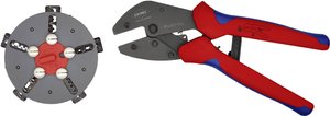Zagniatarka z wymiennym magazynkiem na szczęki KNIPEX MultiCrimp Zaciskarka Knipex MULTICRIMP 97 33 02