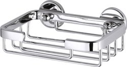 tesa 40208-00000-00 ALUXX Koszyczek na mydło  klej  chrom (błyszczący)