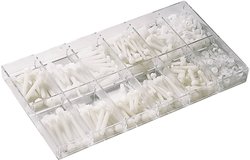 Zestaw śrub poliamidowych, 420 szt.