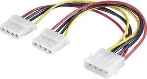Przedłużacz Renkforce RF-4166742 [1x złącze męskie IDE 4-pin - 2x złącze żeńskie IDE 4-pin] 0.20 m