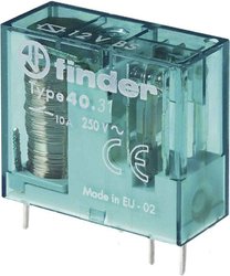 Przekaźnik drukowany Finder 40.31.6.024.0000 40.31.6.024.0000, 10 A, 50 szt.