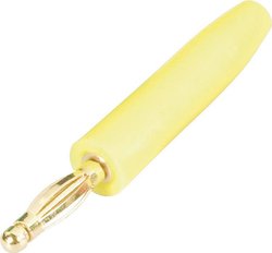 Wtyk lamelowy Złącze męskie proste Średnica pinu: 2 mm żółty Schnepp FK 2000 1 szt.