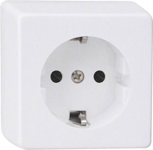 Gniazdo elektryczne REV 0510051777, biały, 1x