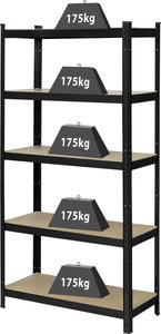 Regał warsztatowy, wzmocniony TOOLCRAFT, KCT20CP, metal, płyta pilśniowa, Maks. obciążenie: 875 kg