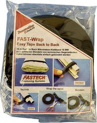 Taśma rzepowa do roślin i ogrodu element z pętelkami i haczykami (D x S) 10000 mm x 16 mm czarny FASTECH® 702-330-Bag 10 m