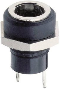Gniazdo zasilające montażowe Lumberg 1614 09, 0.5 A, 12 V, O 2.0 mm, 2-pin