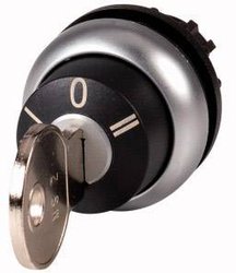 Przycisk kluczykowy Eaton M22-WRS3-MS3 pierścień przedni z tworzywa sztucznego czarny   1 szt.