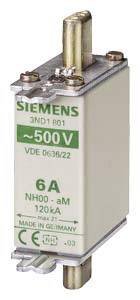 Siemens  3ND1814  Wkładka bezpiecznika      Rozmiar bezpiecznika = 0    35 A    500 V  1 szt.