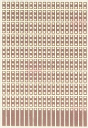 Płytka eksperymentalna  epoksyd (D x S) 80 mm x 50 mm 35 µm Wymiary siatki 2.54 mm Rademacher WR-Typ 908-1 1 szt.