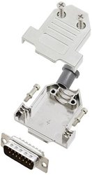 Zestaw listew męskich D-Sub TRU COMPONENTS TCDTNT15MDBPK 7709604, rzędy: 2, styki: 15, 180 °, 1 szt.
