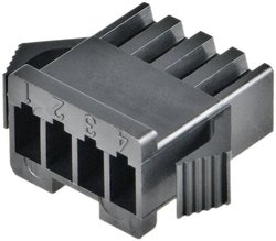 Obudowa złącza pin żeńskiego na kabel JST SMP-04V-BC, Ilość pinów 4, Wymiary siatki: 2.50 mm, 1 szt.