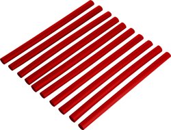 Zestaw rurek termokurczliwych DSG Canusa 2810024302CO, czerwony, 2.40 mm, Współczynnik skurczu:2:1, 10 szt.