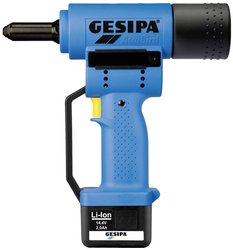 Nitownica do nitów jednostronnych, akumulatorowa Gesipa AccuBird 1434898 14.4 V 2 Ah zaw. akumulator, zaw. ładowarkę, zaw. walizkę