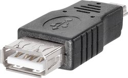 Adapter złącze USB Typ A na złącze męskie Mini USB Typ B BKL Electronic 10120275, 1 szt.