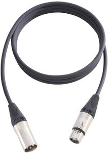 XLR Kabel połączeniowy 15.00 m AH Cables KM15FMBLK 1 szt.