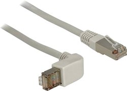 Kabel LAN Delock 83514, 1 szt., RJ45, CAT 5e, S/FTP, 0.50 m, szary