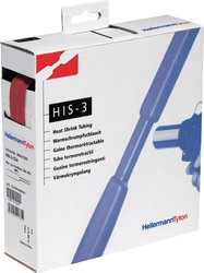Rurka termokurczliwa bez kleju HellermannTyton HIS-3-24/8-PO-X-RD 308-32402, 3:1, od 24 mm do 8 mm, 4 m