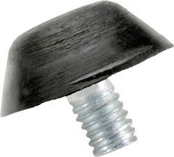 Odbój z gwintem PB Fastener 110484 10 x 10 x M4 x 10 mm NR, czarny