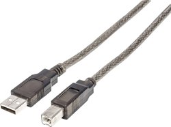 Kabel USB Manhattan Hi-Speed USB 2.0 aktives Anschlusskabel USB A-Stecker auf B-Stecker 15m schwarz , USB 2.0, Złącze męskie USB-A, Złącze męskie USB-B, 15.00 m