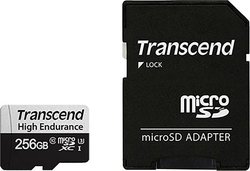 Karta pamięci microSDXC Transcend 350V, 256 GB, Class 10, UHS-I