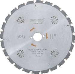Tarcza tnąca z węglików spiekanych Metabo HW/CT 254X30 60 WZ 254 x 30 x 1.8 mm 1 szt.