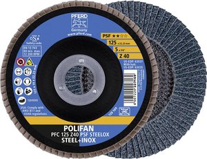 Tarcza listkowa POLIFAN PFC 125 Z 40 PSF STEELOX PFERD PFC 125 Z 40 PSF STEELOX 69398192  5 szt.