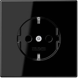 Gniazdo z uziemieniem Jung LS1520SW czarny