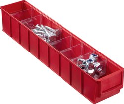 Skrzynka magazynowa Allit  456561  (D x S x W) 91 x 500 x 81 mm czerwony 1 szt.