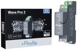 Przekaźnik Shelly maks. 25 A 2 fazy 2 x 16 A Z-Wave Shelly Wave Pro 2  Przekaźnik na szynę DIN  Z-Wave