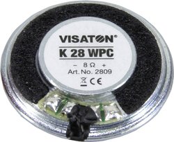 Głośnik miniaturowy Visaton K 28 WPC - 8 Ohm 2809 1.1 cal 2.8 cm 1 W 8 Ω