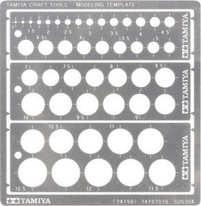 Szablon koła modelarskiego 1-12,5 mm Szablon Tamiya 74150