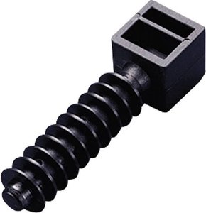Uchwyt kablowy TRU COMPONENTS  TC-10938592 Zakres średnicy wiązki 9 mm (max)  100 szt.