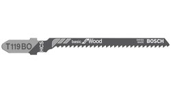 Brzeszczot do wyrzynarki T 119 BO, Basic for Wood, Zestaw 5 szt. Bosch Accessories 2608630310 5 szt.