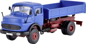 H0 Mercedes Benz Okrągły kaptur LAK 1620 platforma wywrotki Model ciężarówki Kibri 14129 H0 Mercedes Benz
