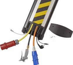 Mostek kablowy Serpa 5.01012.9022, (D x S x W) 3000 x 250 x 24 mm, czarny, żółty, 1 szt.