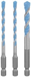 Zestaw wierteł EXPERT MultiConstruction HEX-9, 5/6/8 mm, 3-częściowy. Zestaw wierteł wielozadaniowych Bosch Accessories 2608900584 3 szt.