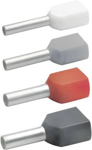 Podwójna końcówka Klauke 87110, 1 mm²  x 10 mm, 1000 szt.