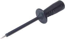 Zabezpieczona końcówka pomiarowa złącze wtykowe, 4 mm CAT II 1000 V czarny SKS Hirschmann PRUEF 2600 C2