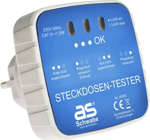 Tester gniazdek AS Schwabe 45100