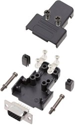 Obudowa złącza D-SUB encitech TRI-P-09-HDS15-K 6355-0068-11, tworzywo sztuczne, 1 szt.