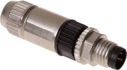 Okrągłe złącza wtykowe M8 z szybkozłączem  Ilość styków: 3 HARAX® M8-XS Harting Zawartość: 1 szt.